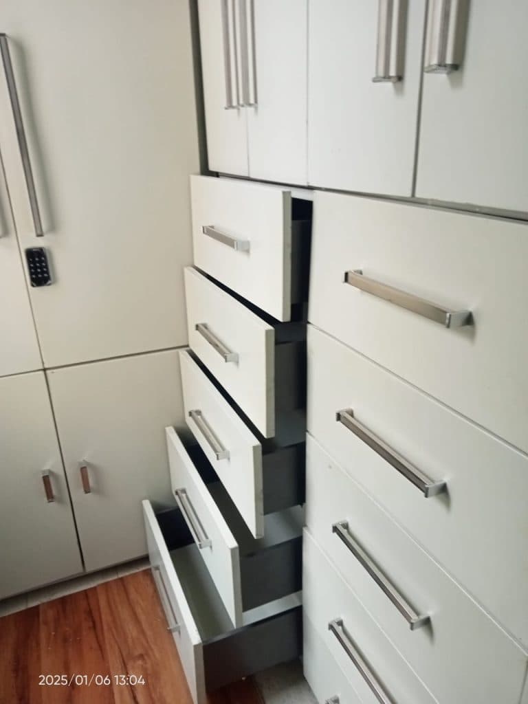 Customised steel almirah drawer system